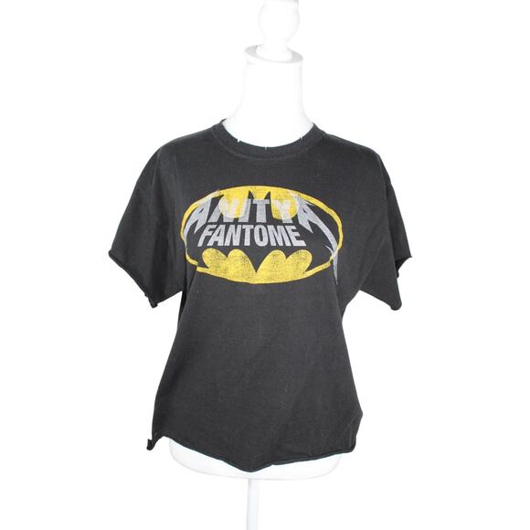 Anitya Famtome Upcycled Batman Distressed T-shirt OOAK Designer Miami New York M - Picture 1 of 10